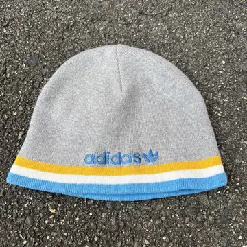 Y2K 00s adidas 아디다스 니트 모자 비니 트레포일 로고