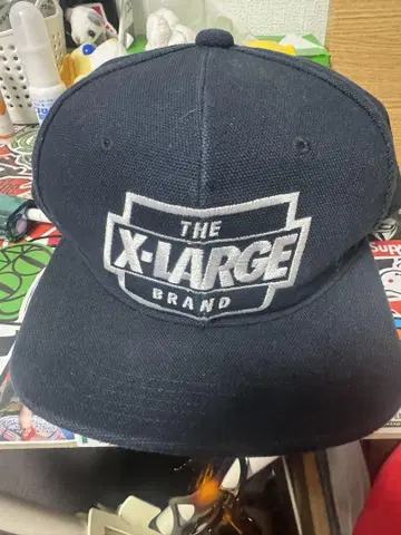 X-LARGE 네이비 캡 SAMPLE
