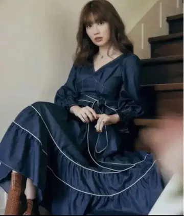 her lip to 데님 원피스