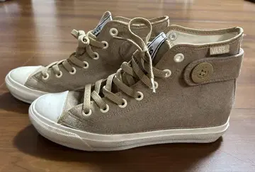 VANS 베이지 하이컷 스니커즈 23.5cm