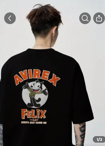 AVIREX 펠릭스 더 캣 티셔츠