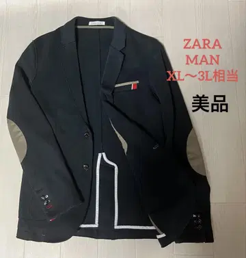 ZARA 자라 테일러드 자켓 엘르 패치 블랙 XL~3L 상당