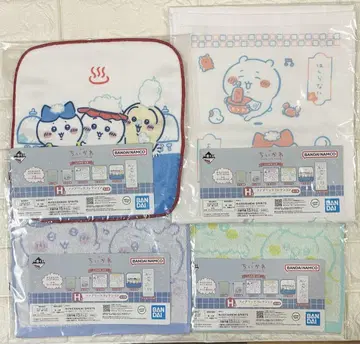 치이카와 (먼작귀) 제일복권 치이카와노유 타월 H상 4장 세트 패브릭