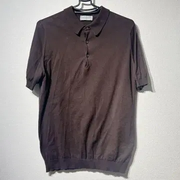 JOHN SMEDLEY ISIS 반팔 코튼 니트 클래식 피케 셔츠 M