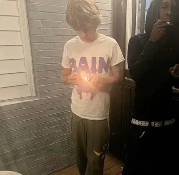 BAIN t셔츠 nettspend, yhapojj 착용