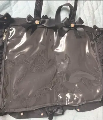 자카마트 이타백 A3 블랙 프릴 토트백 이타백