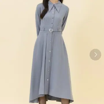 [ 새상품급 ] 레이디 아젤 스트라이프 셔츠 원피스 긴팔 M 사이즈