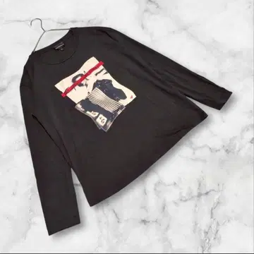 [ 엠포리오 아르마니 ] (46) 롱 T 상의 프린트 크루넥