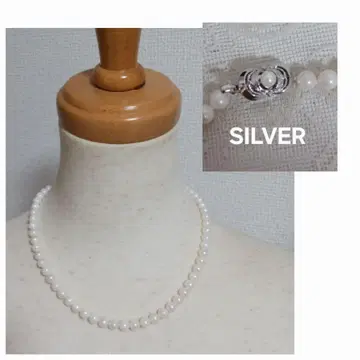 펄 SILVER 목걸이