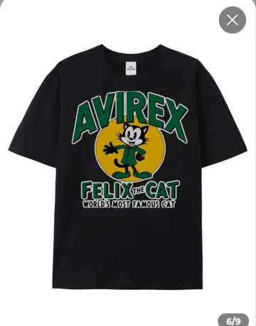 AVIREX FELIX THE CAT 셔츠