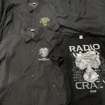 FM802 RADIO CRAZY 나일론 자켓 티셔츠