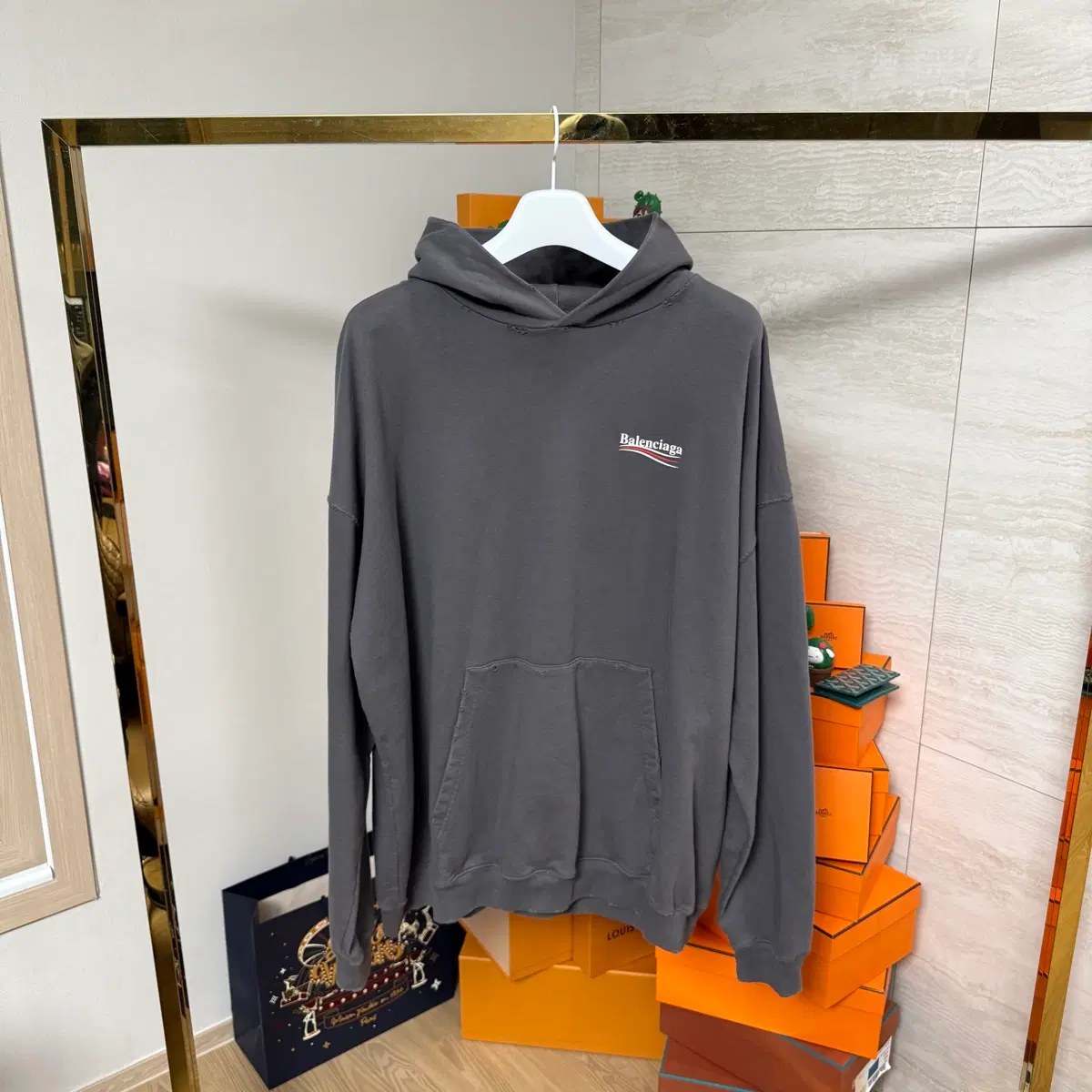 balenciaga Campaign Logos hoodie xs 【公式通販】