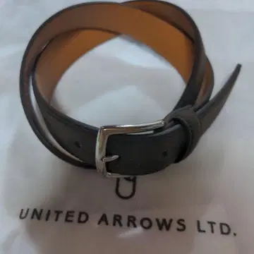 UNITED ARROWS LTD. 브라운 가죽 벨트~보통 사이즈
