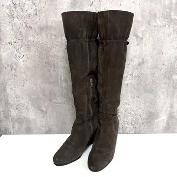 [ DB Town ] 인힐 롱 부츠 짙은 갈색 브라운 23cm 일본제