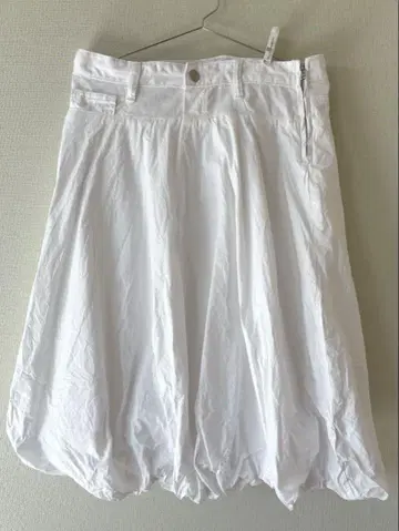 ZARA 화이트 벌룬 스커트 S