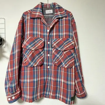 Foxfire 긴팔 플란넬 셔츠 레드 블루 체크 FREAK's store