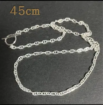925 실버 : 닻 체인 목걸이 45cm