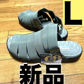카키 스트랩 샌들 팬지
