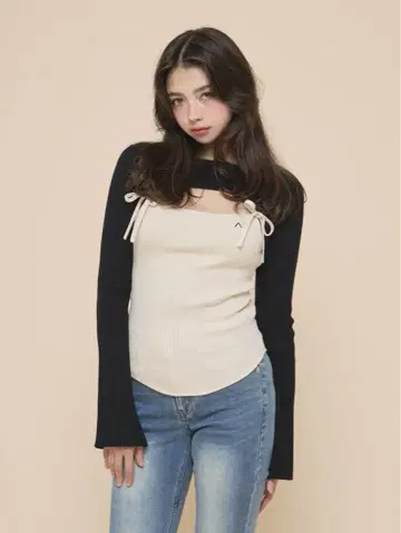 andmary Bebe 리본 세트 탑