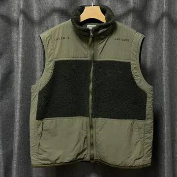 CAV EMPT 플리스 패널 베스트 M 사이즈 올리브 그린