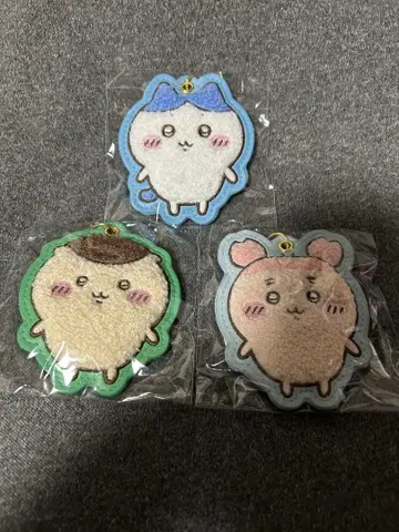치이카와 (먼작귀) 복슬복슬 사가 자수 키링 하치와레 밤만쥬 헌책방
