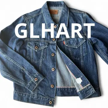 새상품급 GLHEART 데님 자켓 빨간색 귀 빈티지 셀비지 S