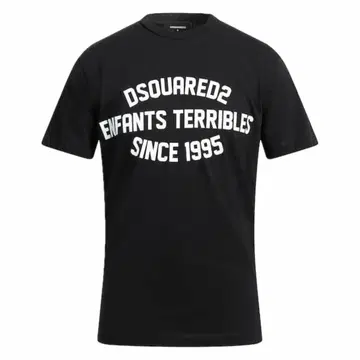 DSQUARED2 블랙 T셔츠 ENFANTS TERRIBLES