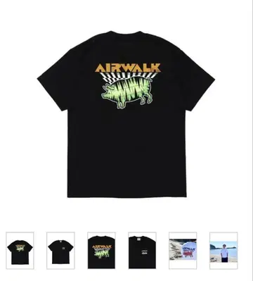 AIRWALK PORK TEE 블랙 L