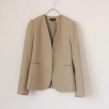 Theory 노카라 자켓 XS 사이즈 베이지 19 모델 가을/겨울