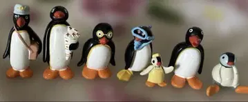 핑구 피규어 7개 세트 Pingu 레트로