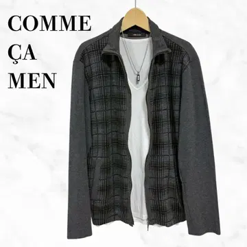 COMME CA MEN 지퍼 가디건 상의 겉옷 라이트 아우터