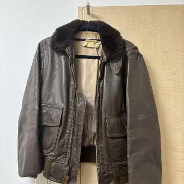 SCHOTT 플라이트 자켓 브라운