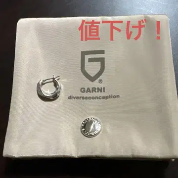 가격 인하! GARNI 실버 후프 귀걸이 왼쪽