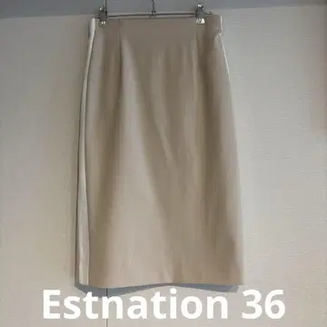 새상품급 에스트네이션 ESTNATION 베이지 스커트 36
