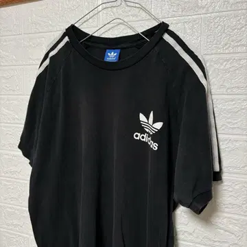 adidas 반팔 T셔츠 블랙 스트라이프 trefoil