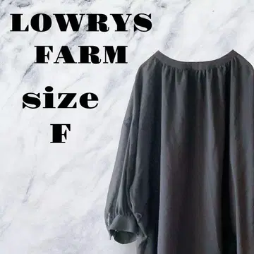 [ 빈티지 ] LOWRYS FARM 튜닉 비침 블랙 가을 [ F ]