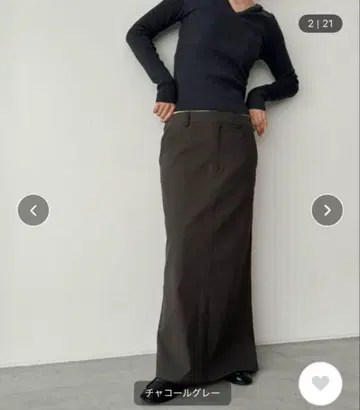 [캐널진] RED CHOP WORKS 롱 스커트 36