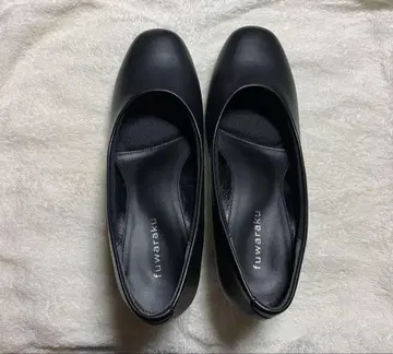 fuwaraku 블랙 펌프스 22.5 EEEE