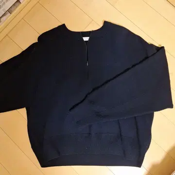 콜라주 개럴개런트 하프 집업 니트 네이비