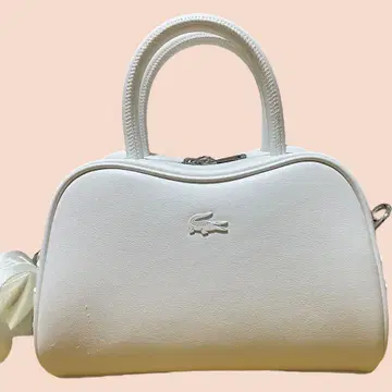 LACOSTE 라코스테 LORA 스몰 탑 핸들 백 화이트