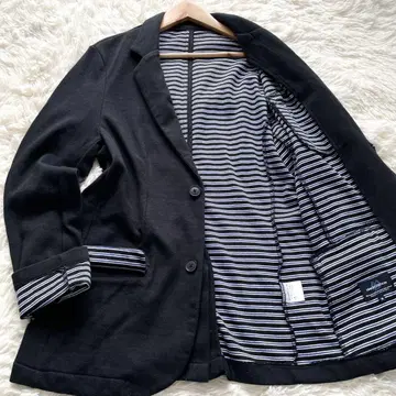 컨디션 최상 남성용 비기 테일러드 자켓 보더 맨투맨 원단 블랙 M