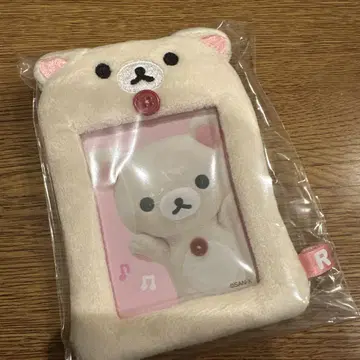 코리락쿠마 봉제 인형 사진 키링 트레이딩 카드 케이스