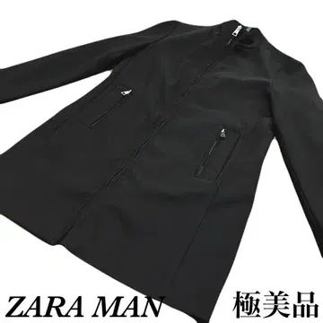 [ 컨디션 최상 ] ZARA MAN 블랙 체스터 코트 40M