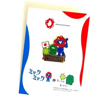 오사카 엑스포 미야쿠미야쿠 & 모리조 키키로 핀 배지 땡스 사요나라