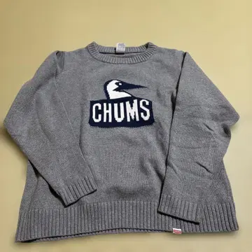 CHUMS 그레이 니트 스웨터