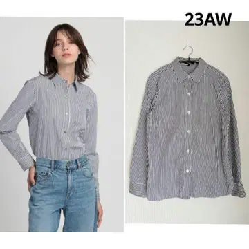 새상품급 Theory 23AW 정가 2.8만 스트라이프 셔츠