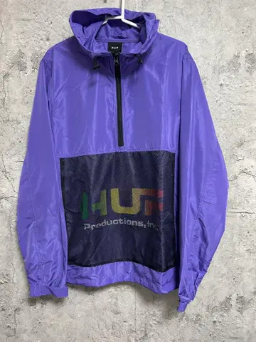 HUF 퍼플 나일론 자켓