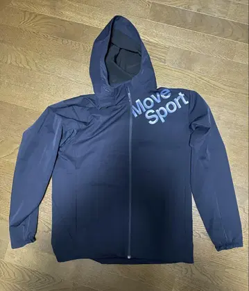 Move Sport 후드 부착 자켓 네이비