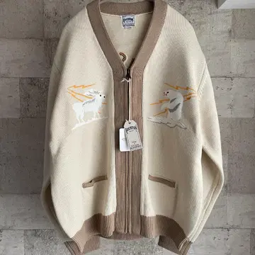 새상품 HOUSTON 휴스턴 수베니어 가디건 알래스카 XL