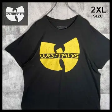 우탱크랜 WU-TANG 셔츠 힙합 구제 의류 블랙 2XL